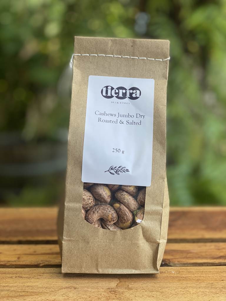 Tierra Cashews Dry Roasted Salted 250g