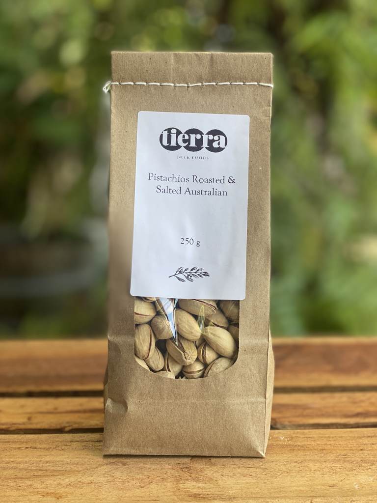 Tierra Pistachios Roasted Salted(aus) 250g
