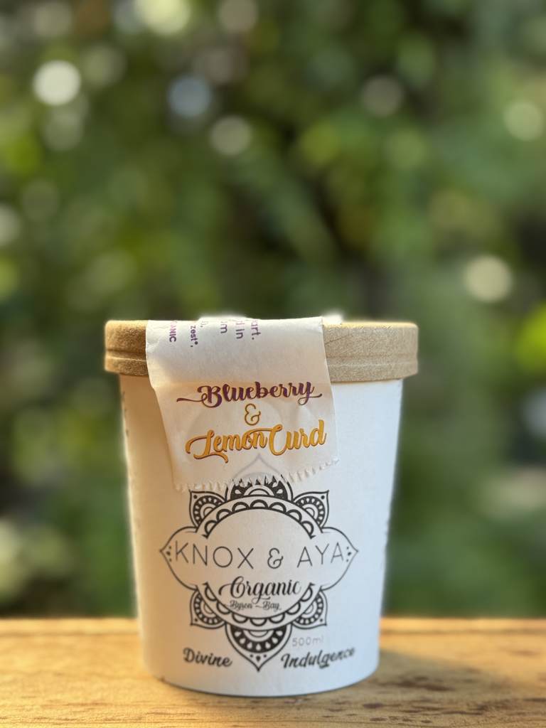 Knox & Aya  Ice Cream - Blueberry & Lemon