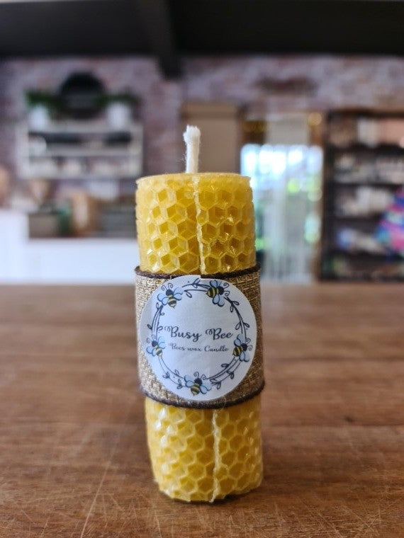 Busy Bee Medium Rolled Candle