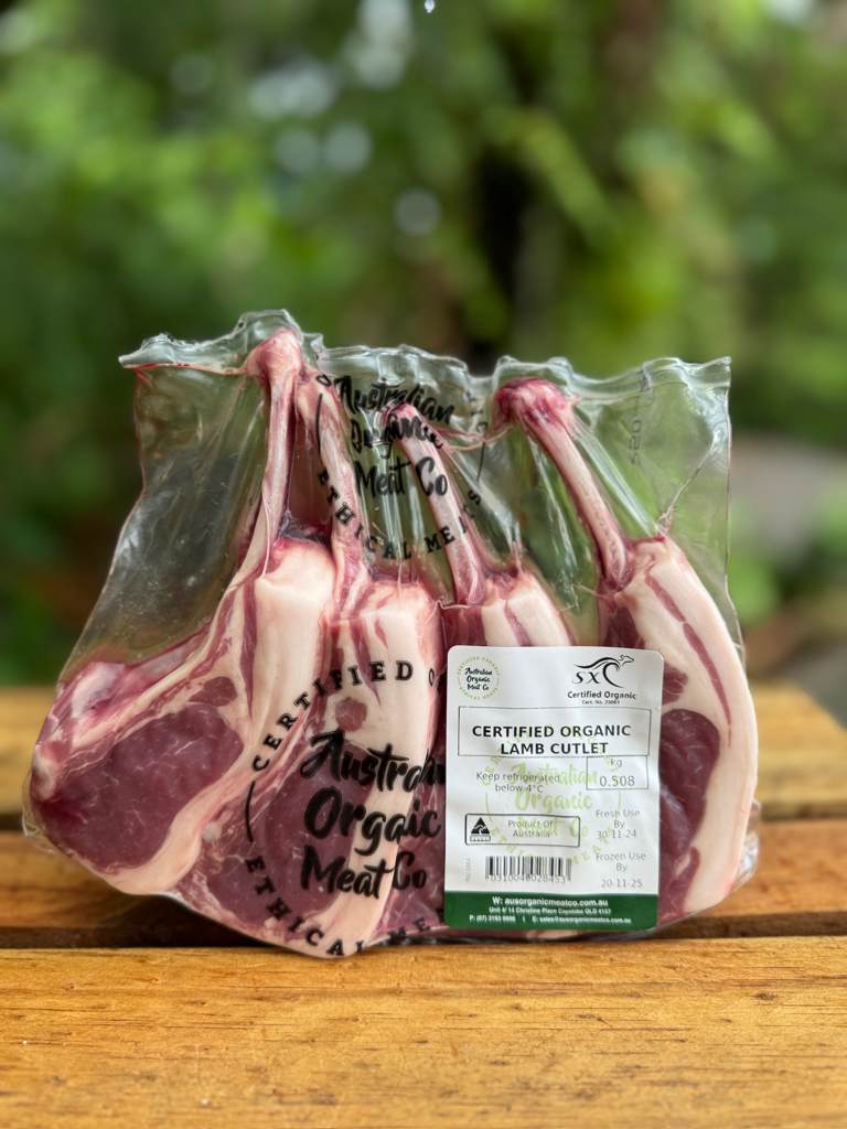 Ausorganicmeatco Lamb Cutlets 500g