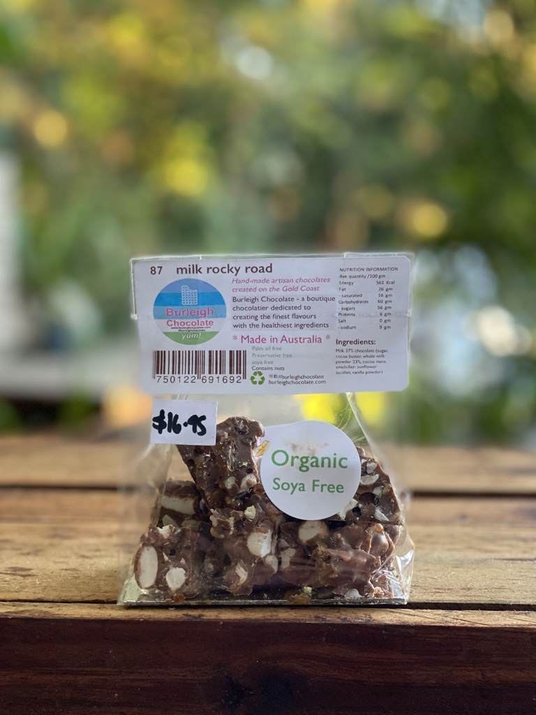 Burleighchocolate Milk Rocky Road 100g
