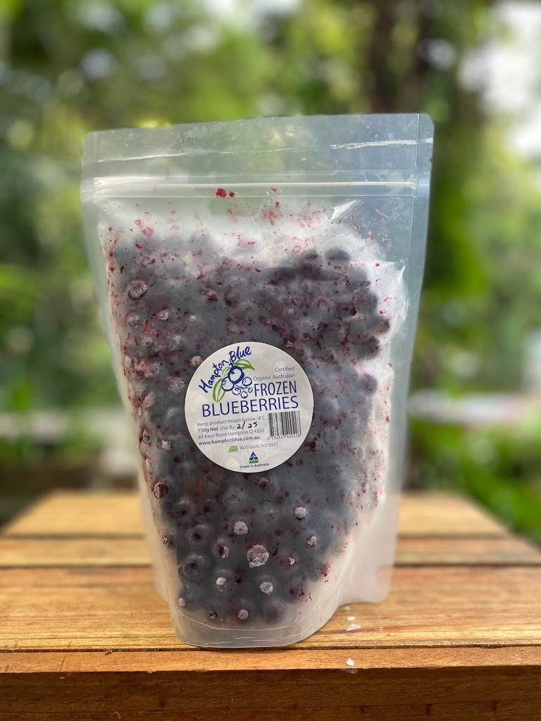 Hampton Blue Organic Frozen Blueberries 750g