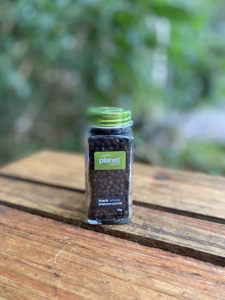 Planet Organic Black Whole Peppercorns 50g