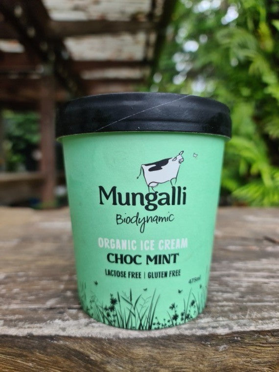 Mungalli Ice Cream Mint Choc Chip 475ml