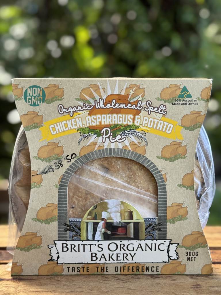 Britts Pie Spelt Chicken & Asparagus